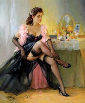 Mujer Painting - Pretty Lady KR 043 Impresionista